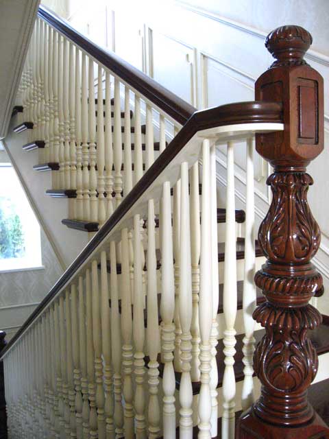 Лесница балясины Материал: дерево, патина