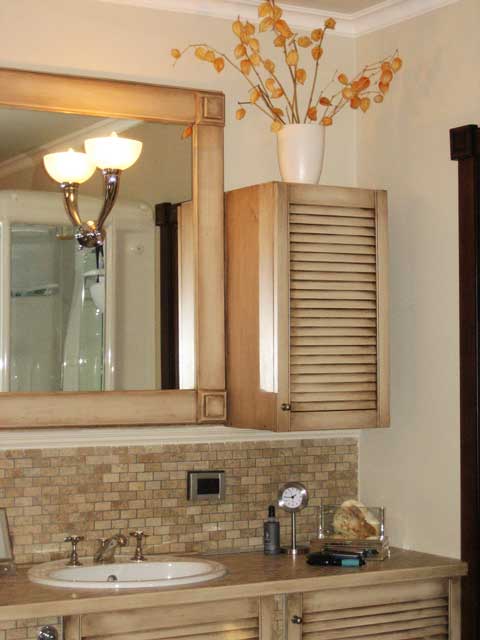 Ванный гарнитур Материал: дерево, патина