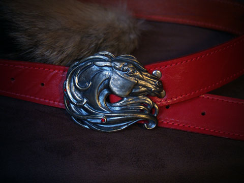 Голова Лошади Материал: Бронза  Натуральная кожа. Автор: Татьяна Комарчук