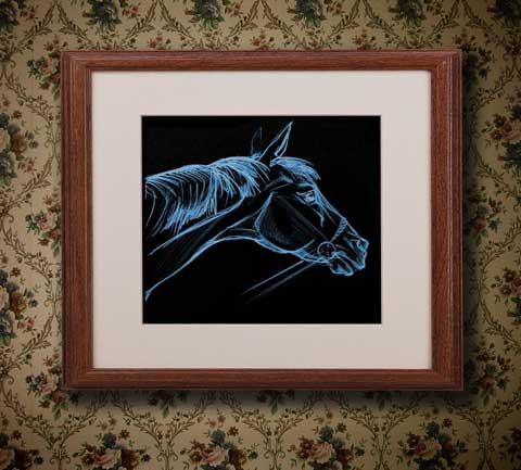 Голова коня Пастельный карандаш. Автор: Татьяна Комарчук