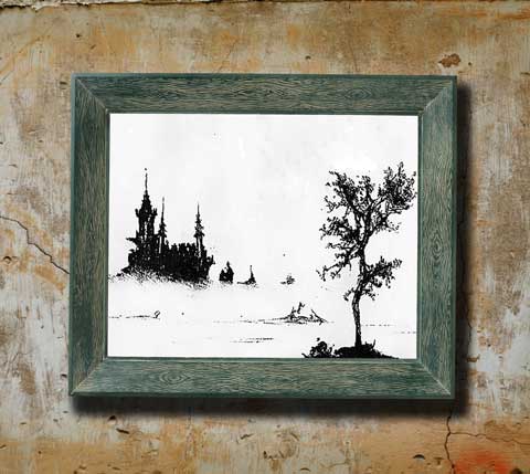 Затерянный Замок Туш, перо. Автор: Никита Фёклин