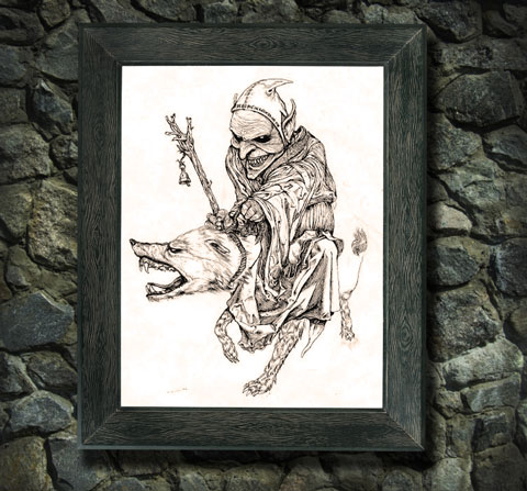 Гоблин Туш, перо. Автор: Никита Фёклин