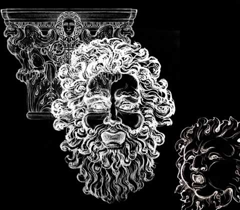 Эскизы пастельный карандаш Автор: Татьяна Комарчук