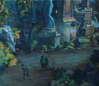 Цветная копия гравюры Аппиева дорога. Автор: Пиранези, Джованни Баттиста Художники: Татьяна Комарчук, Ольга Бутко