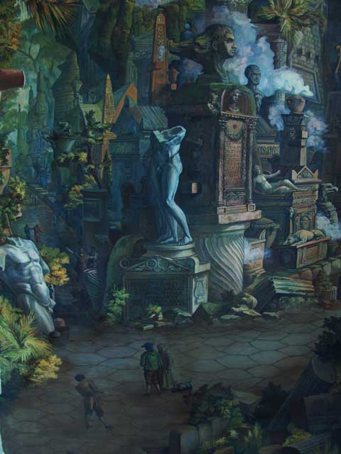 Цветная копия гравюры Аппиева дорога. Автор: Пиранези, Джованни Баттиста Художники: Татьяна Комарчук, Ольга Бутко