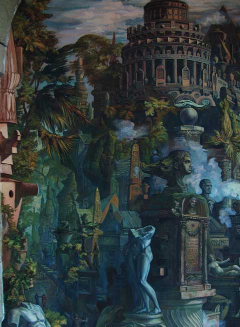 Цветная копия гравюры Аппиева дорога. Автор: Пиранези, Джованни Баттиста Художники: Татьяна Комарчук, Ольга Бутко