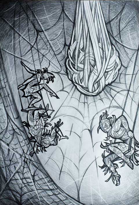 Рисунок реквизита и сценических костюмов 