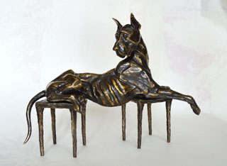 Скульптура:Дог. Материал: Бронза, патина. Автор: Татьяна Комарчук