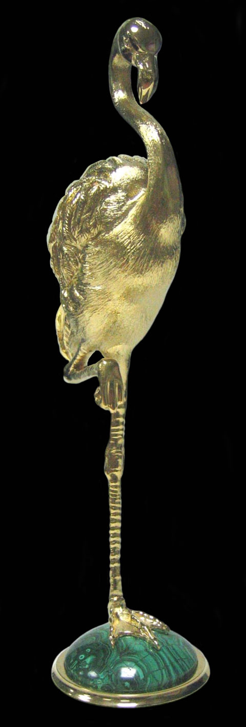 Скульптура: Фламинго. Материал: бронза, патина Автор: Татьяна Комарчук