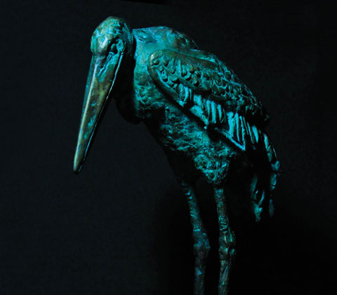 Скульптура: Марабу. Материал: бронза, патина Автор: Татьяна Комарчук