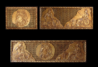 Рельеф: Рим Материал: Акрил, патина. Автор: Татьяна Комарчук