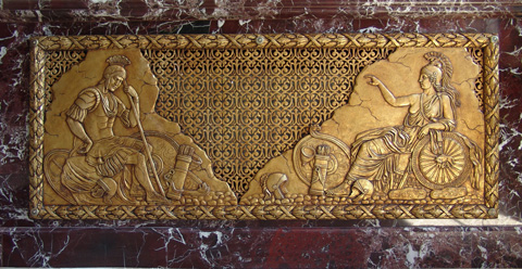 Рельеф: Рим Материал: Акрил, патина. Автор: Татьяна Комарчук