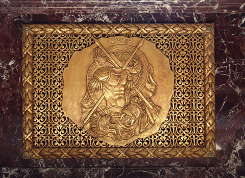 Рельеф: Рим Материал: Акрил, патина. Автор: Татьяна Комарчук