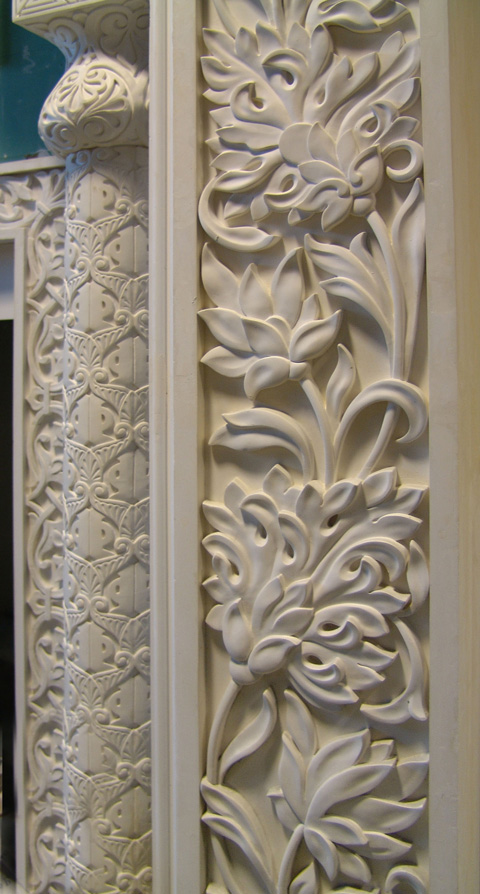 Рельеф: Орнамент в арабском стиле (комин) Материал: литьевой камень Автор: Татьяна Комарчук