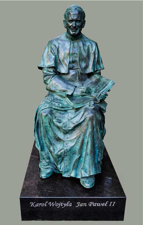 Скульптура: Римский Папа Иоан Павел II. Авторы: Илья Фёклин, Никита Фёклин