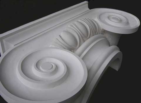 Капитель Материал: Гипс. Скульптор: Татьяна Комарчук