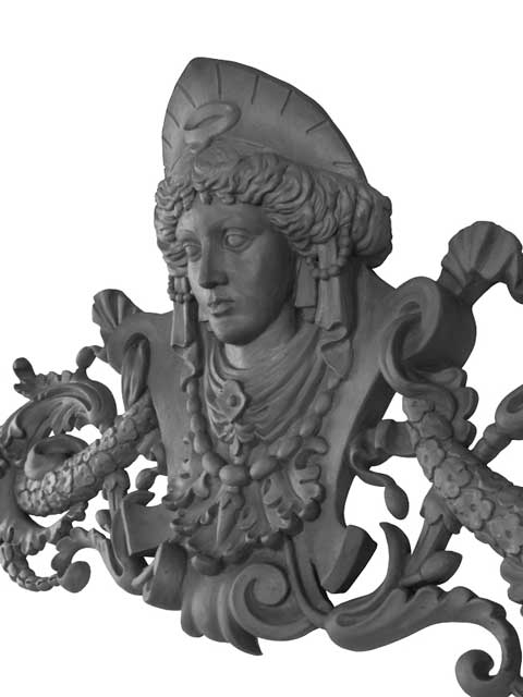 Фронтон, рельеф  Материал: Глина Скульптор: Татьяна Комарчук