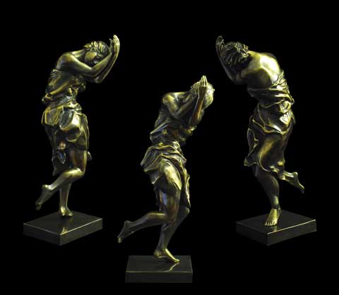 Серия скульптур Танец. (Айседора Дункан) Материал: бронза, патина Автор: Татьяна Комарчук