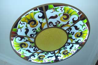 Плафон Техника: Тифани Материал: Стекло. Автор: Ольга Бутко